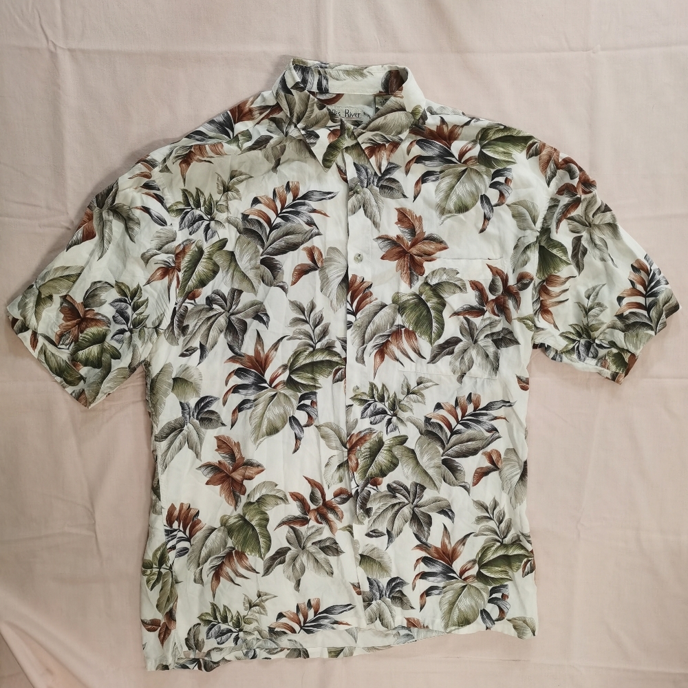 Hollis River Men's Short Sleeve Hawaii Shirt L